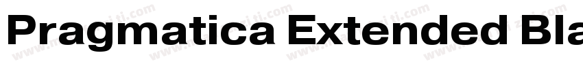 Pragmatica Extended Black字体转换